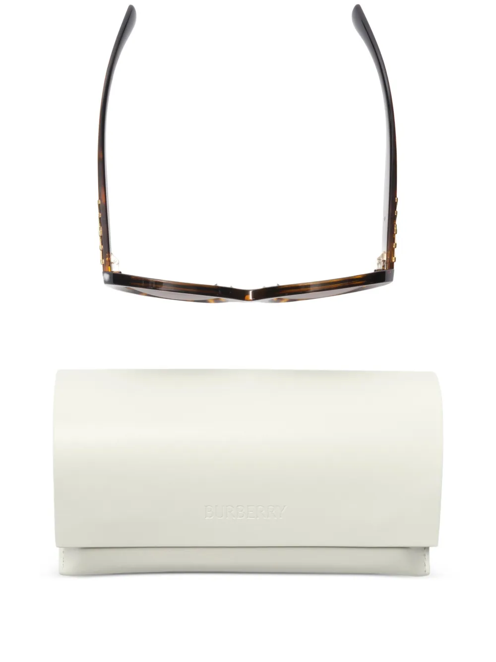 Burberry Eyewear Heritage zonnebril met rond montuur Bruin