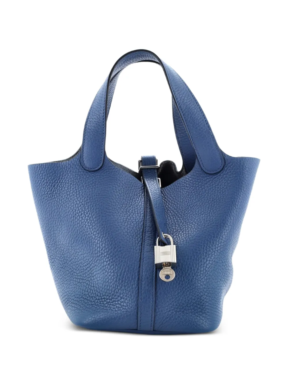 Hermès Pre-Owned Borsa a secchiello Picotin Lock PM in pelle Clemence - Blu