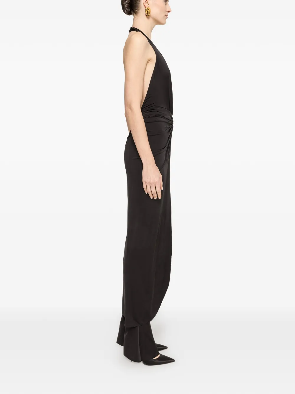 NISSA Gelaagde jumpsuit met open rug Zwart