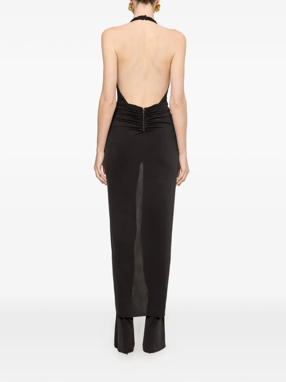 NISSA Gelaagde jumpsuit met open rug Zwart