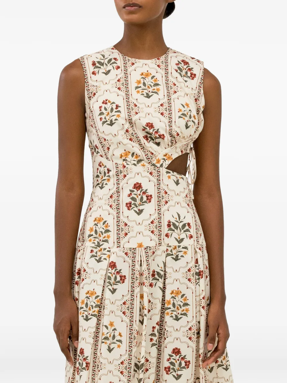 Agua By Agua Bendita Otoño Andes midi-jurk Beige