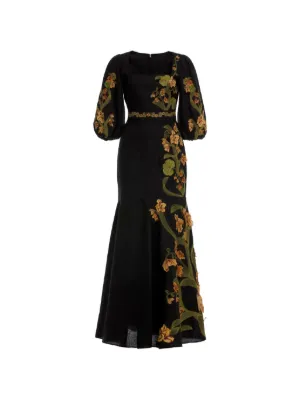 agua bendita long sleeve dress Agua by Agua Bendita Vida Capullo Maxi Dress, XS