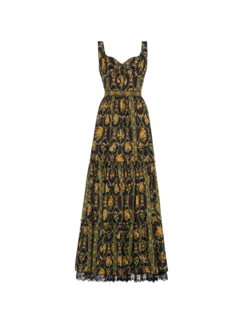 Agua By Agua Bendita Azulejo Cordillera maxi dress