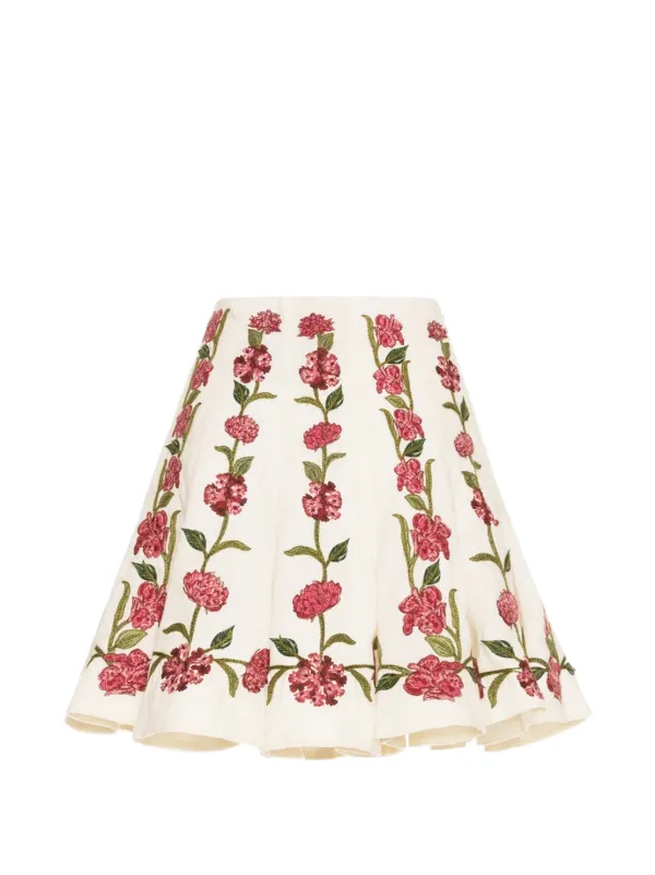 Agua by Agua Bendita Cerezo Quebrada Mini Skirt in White