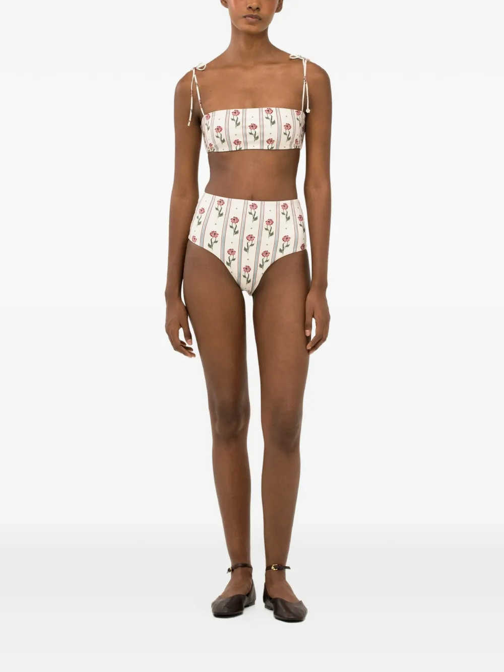 Agua By Agua Bendita Primavera Quebrada bikinitop Beige