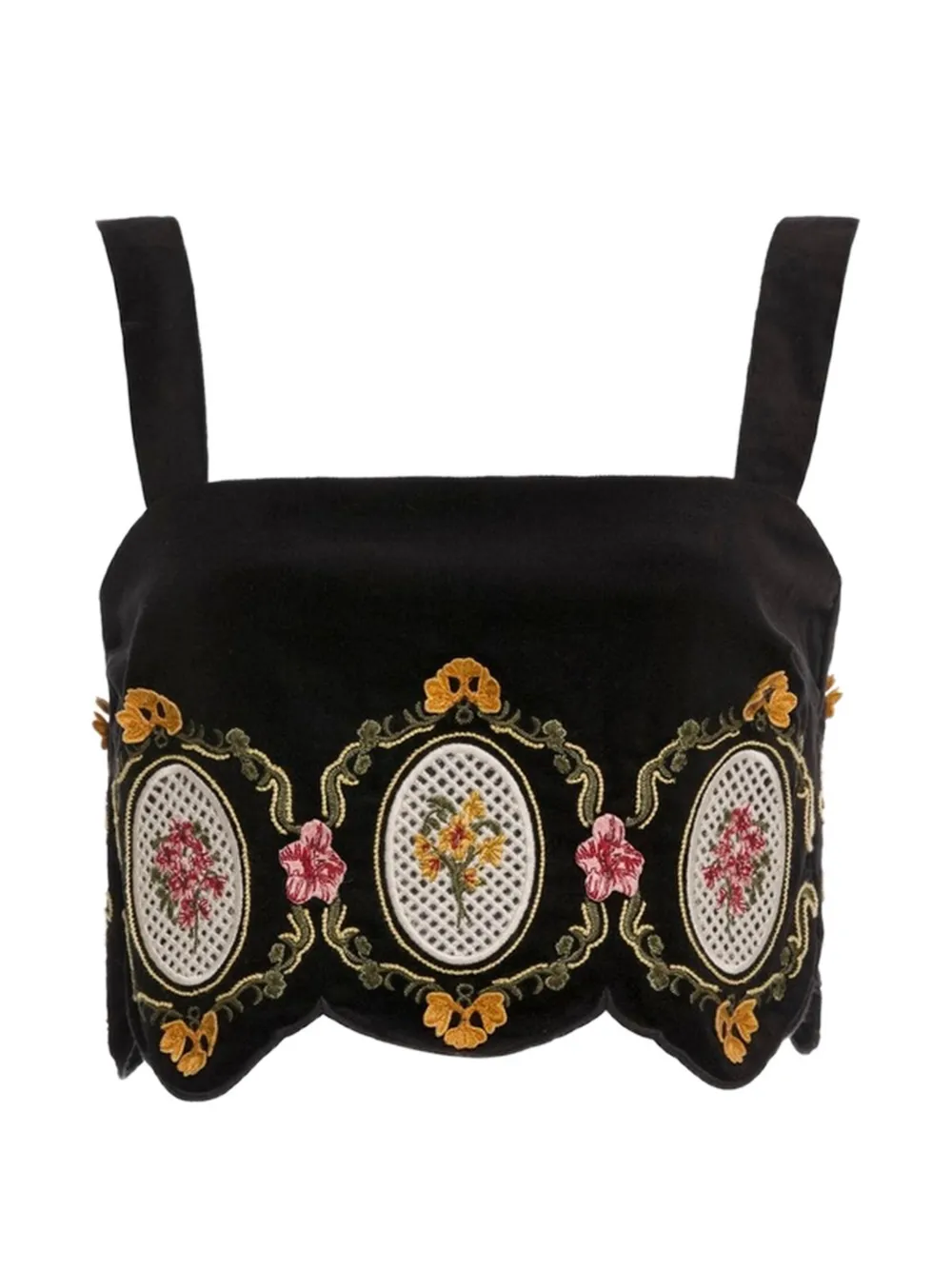 Agua By Agua Bendita Top Luciana Cordillera - Nero