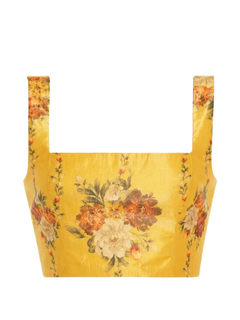 Agua By Agua Bendita Top Amanda Paramo - Giallo