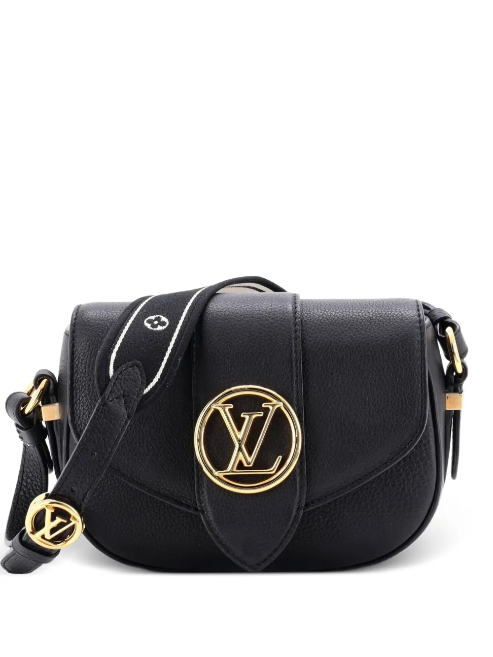 Louis Vuitton Pre-Owned LV Pont 9 Soft Bag Leather PM crossbody bag - Black