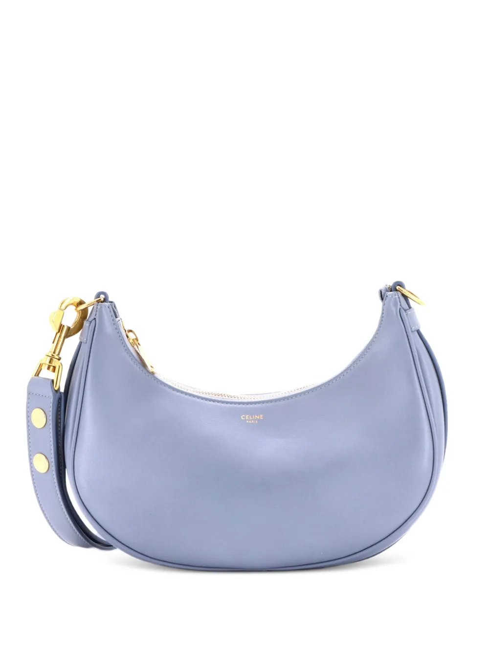Celine Pre-Owned Ava Strap Bag Leather Medium hobo bag - Blu