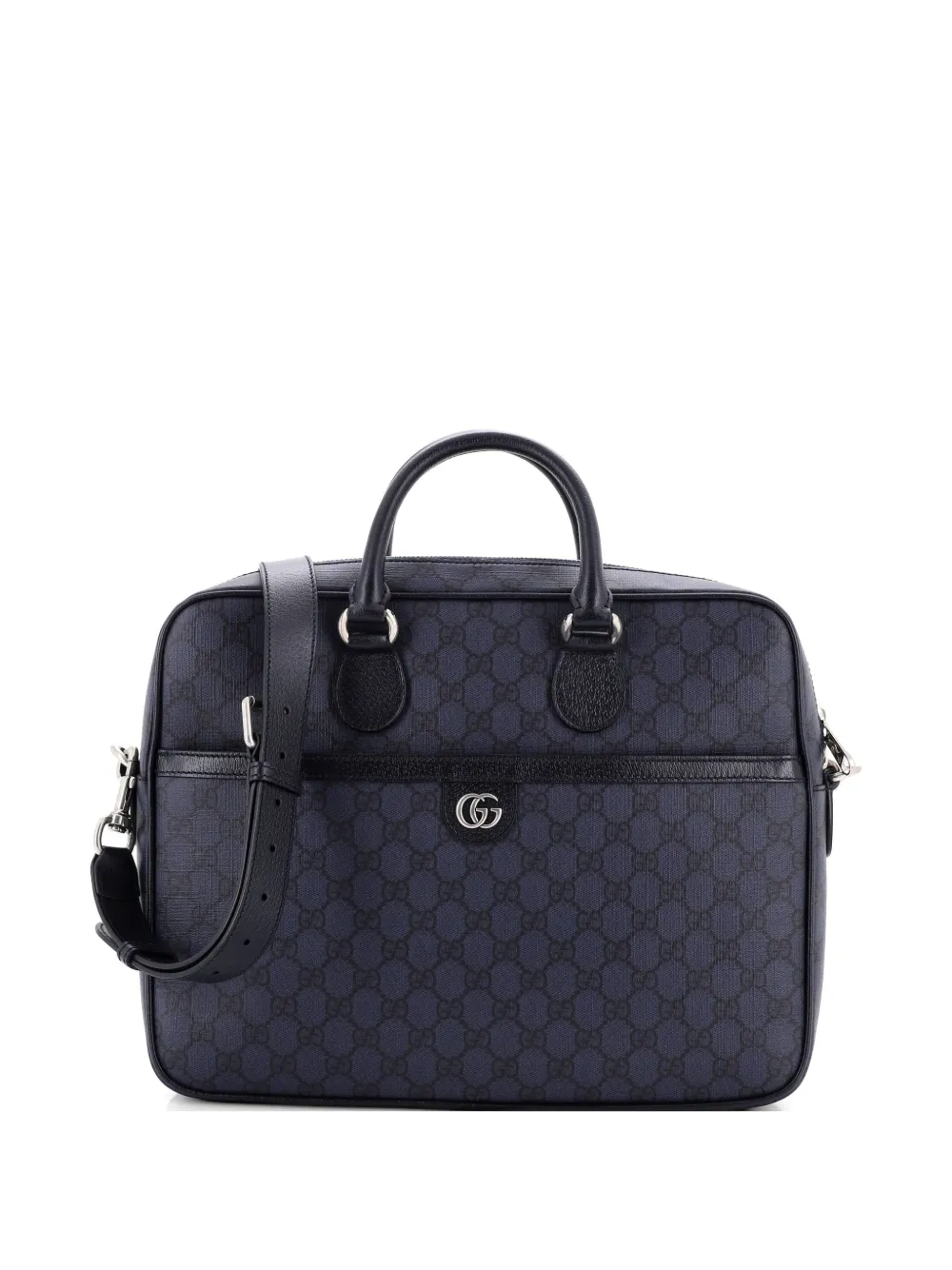 Gucci Pre-Owned Ophidia Zip Around Pocket Briefcase GG Coated Canvas Medium business bag - Blu