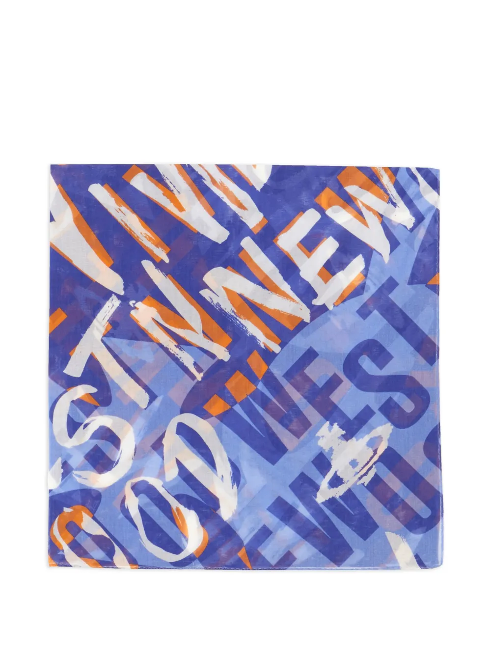 Vivienne Westwood Logomania Orb handkerchief - Blu