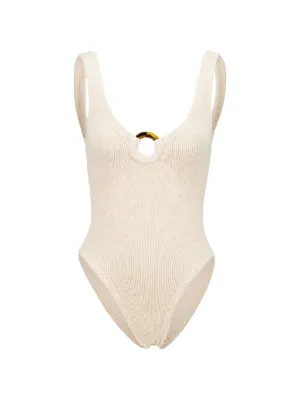 ANINE BING Jace one-piece Swimsuit | Neutrals | FARFETCH ZA