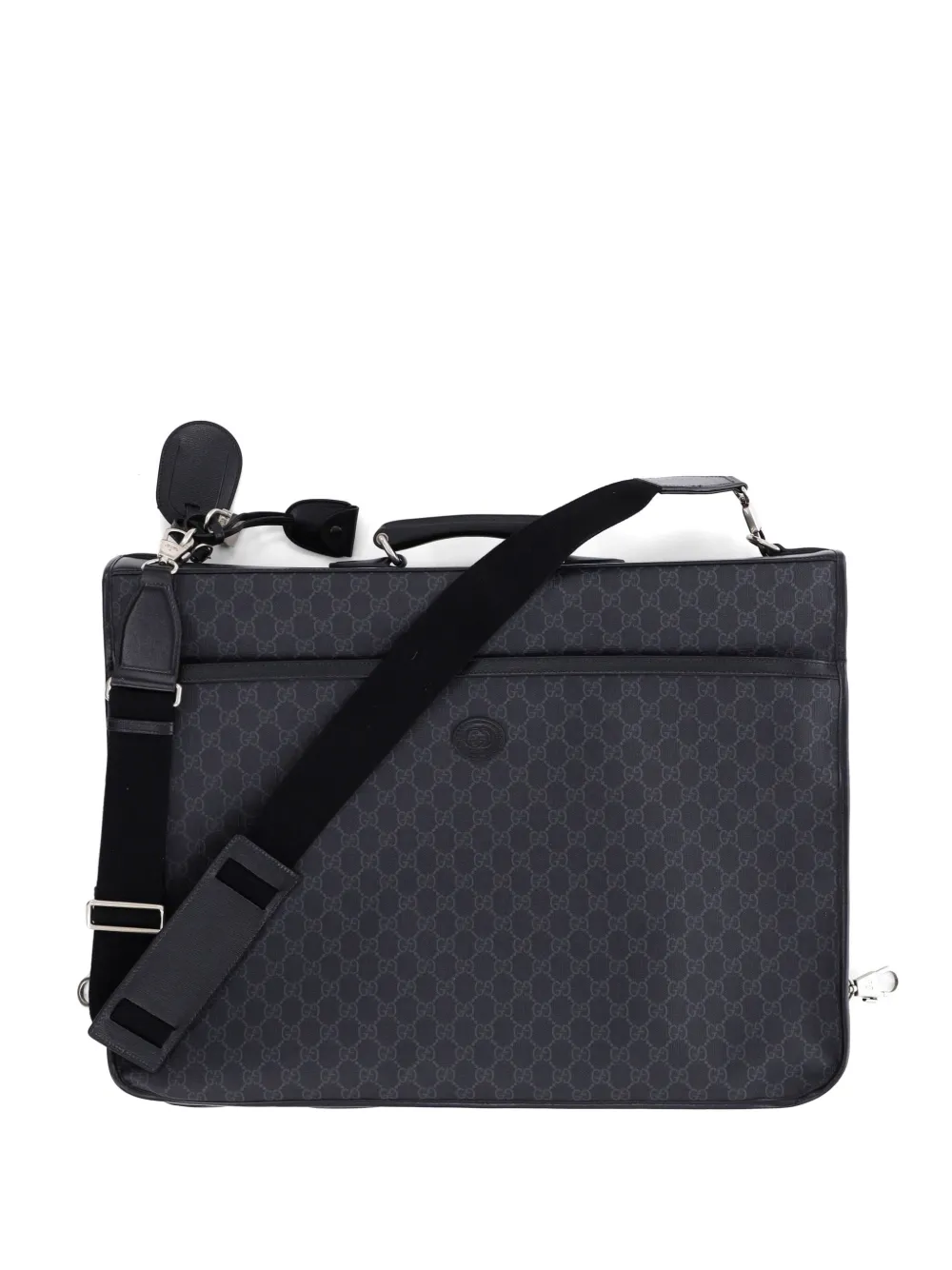 Gucci Pre-Owned Retro Interlocking G Garment Bag GG Coated Canvas travel bag – Black