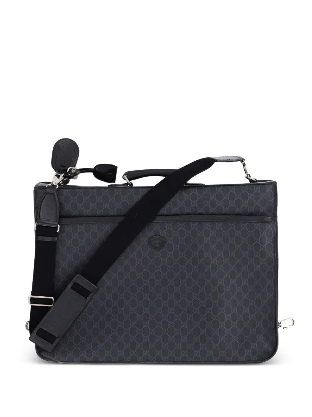 Gucci Pre-Owned Retro Interlocking G Garment Bag GG Coated Canvas travel bag - Nero