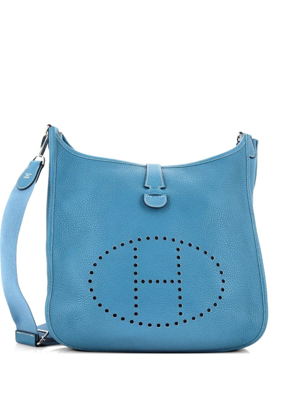 Hermès Pre-Owned Evelyne Bag Gen III Clemence GM crossbody bag - Blue