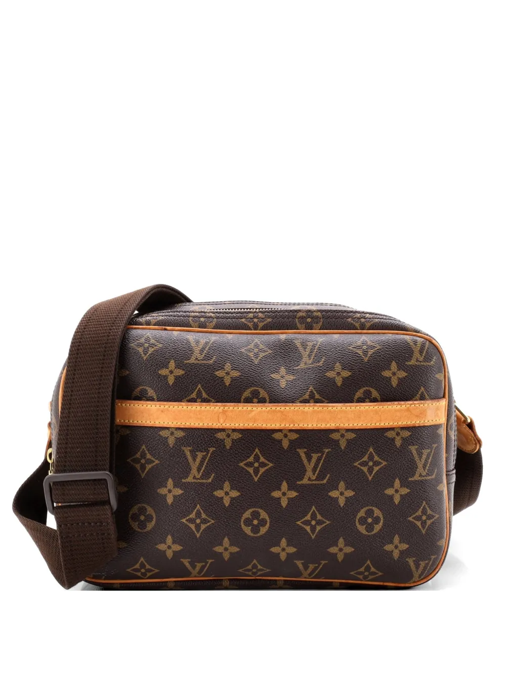 Louis Vuitton Pre-Owned Reporter PM Umhängetasche aus Canvas mit Monogramm - Braun