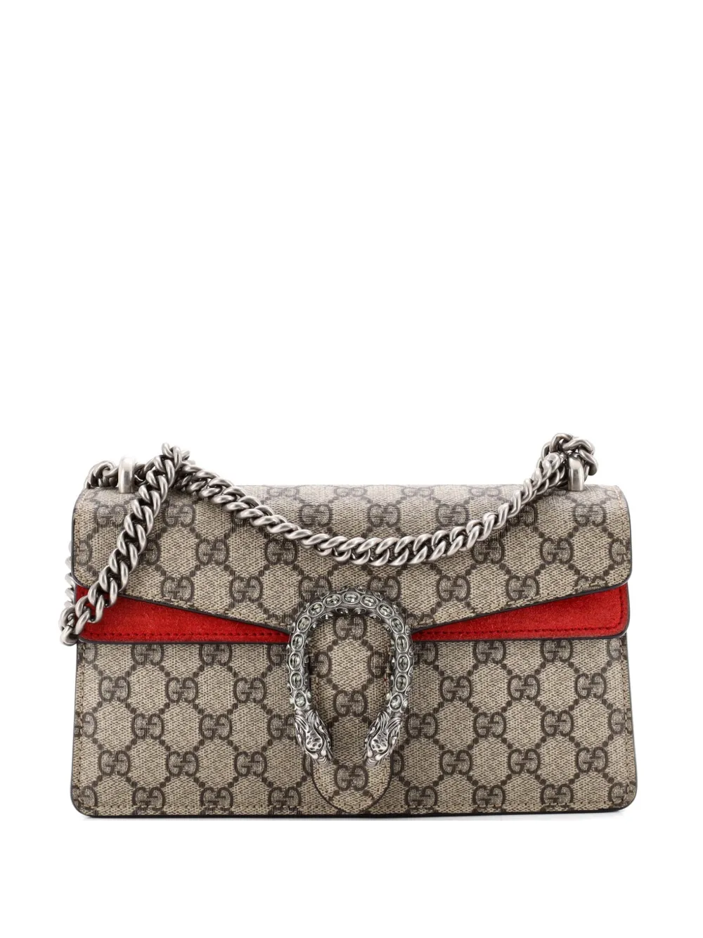 Gucci Pre-Owned Dionysus Bag GG Coated Canvas with Crystal Embellished Metal Small shoulder bag - Multicolore