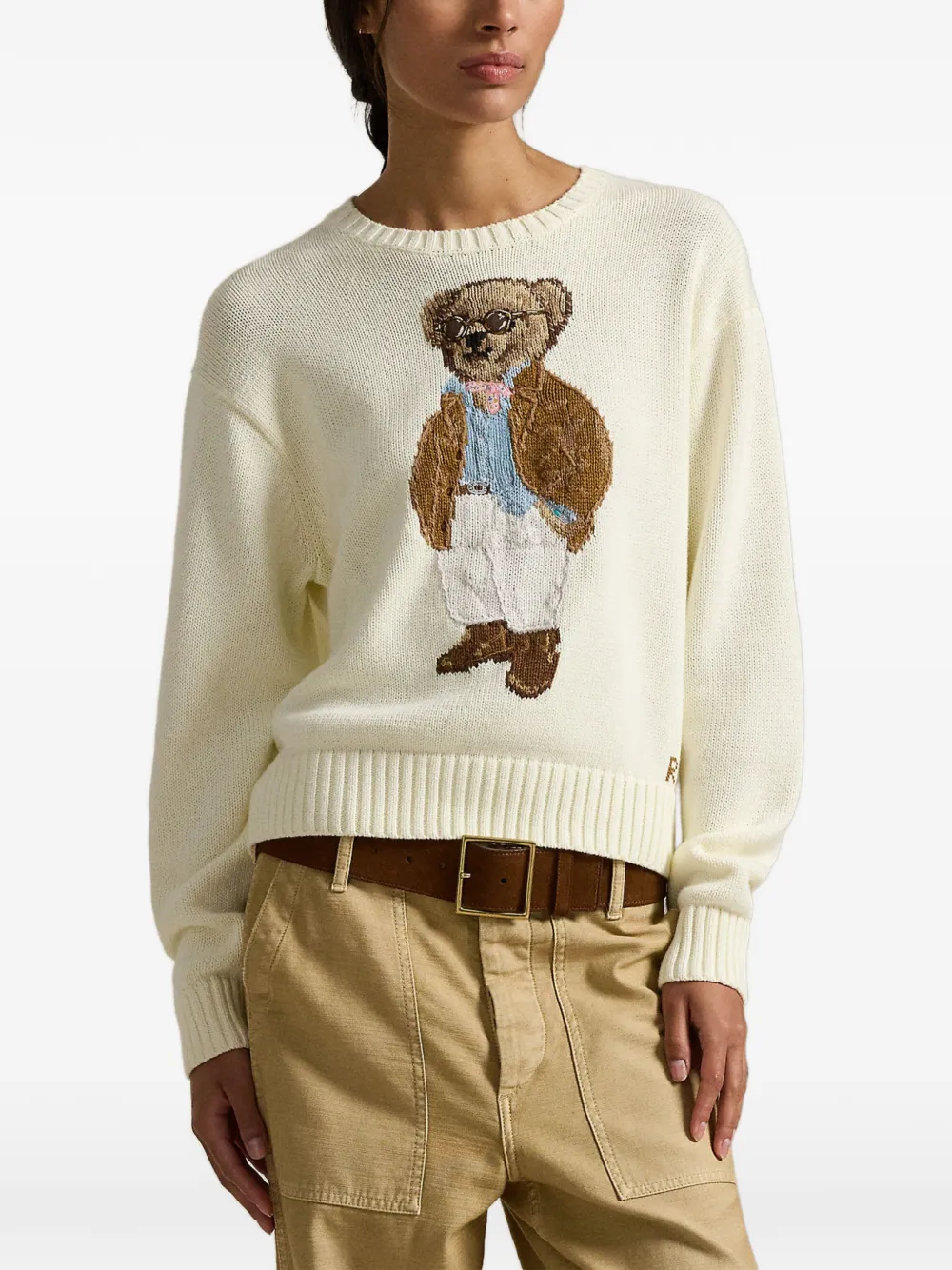 Polo Ralph Lauren Polo Bear trui met borduurwerk Beige