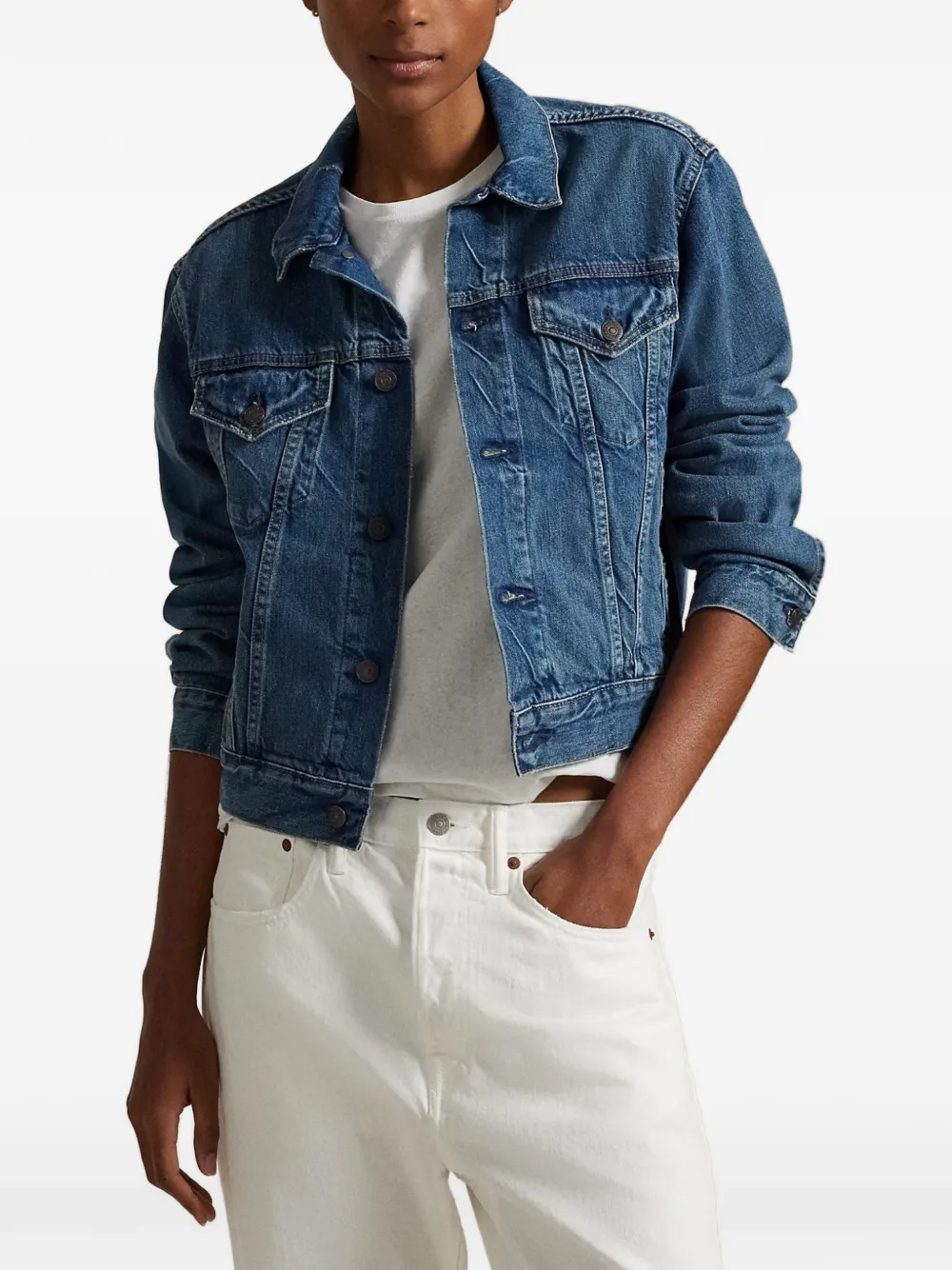 Polo Ralph Lauren Denim jack Blauw
