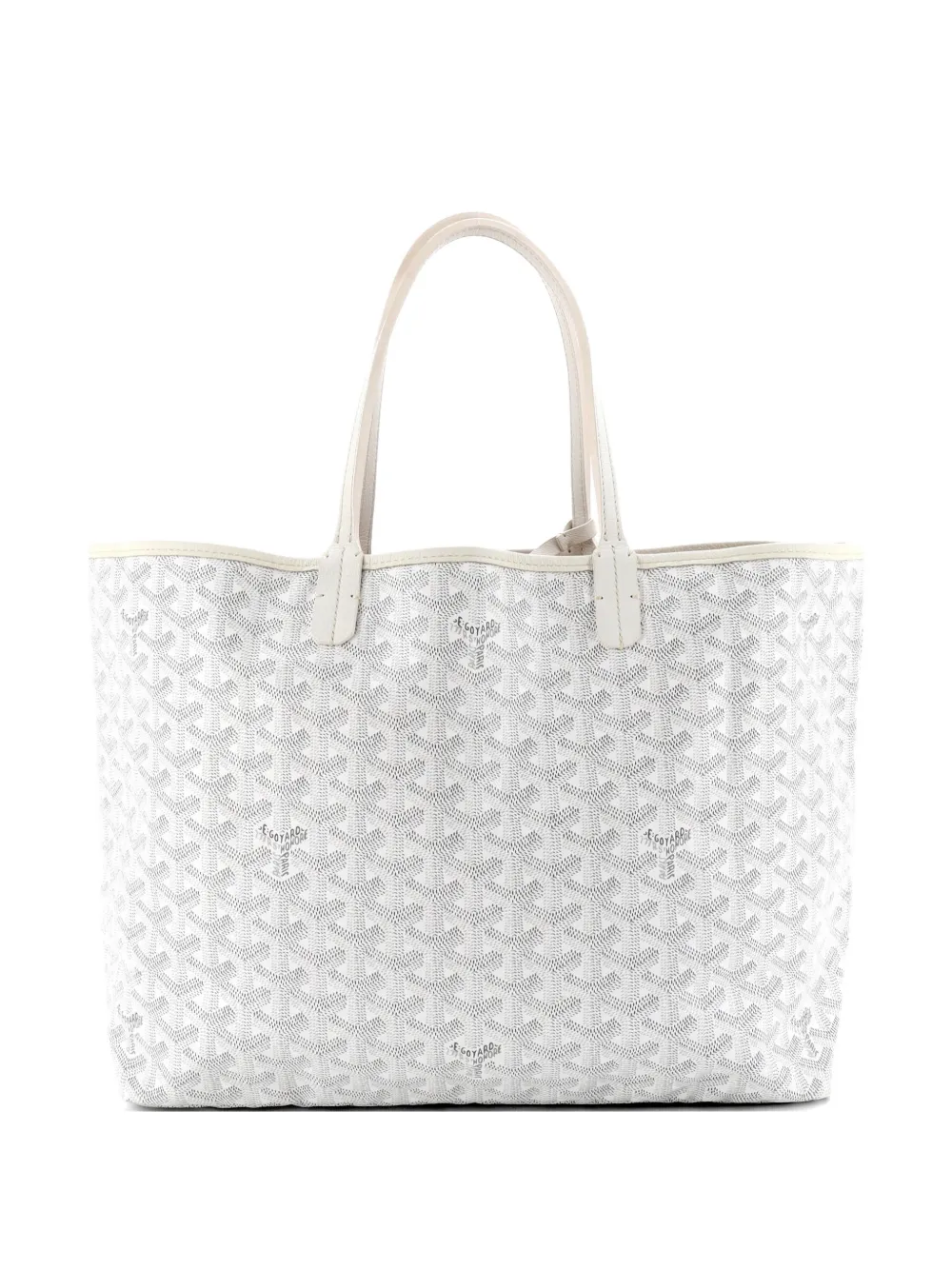 Goyard Pre-Owned Borsa tote Saint Louis PM in tela cerata - Bianco