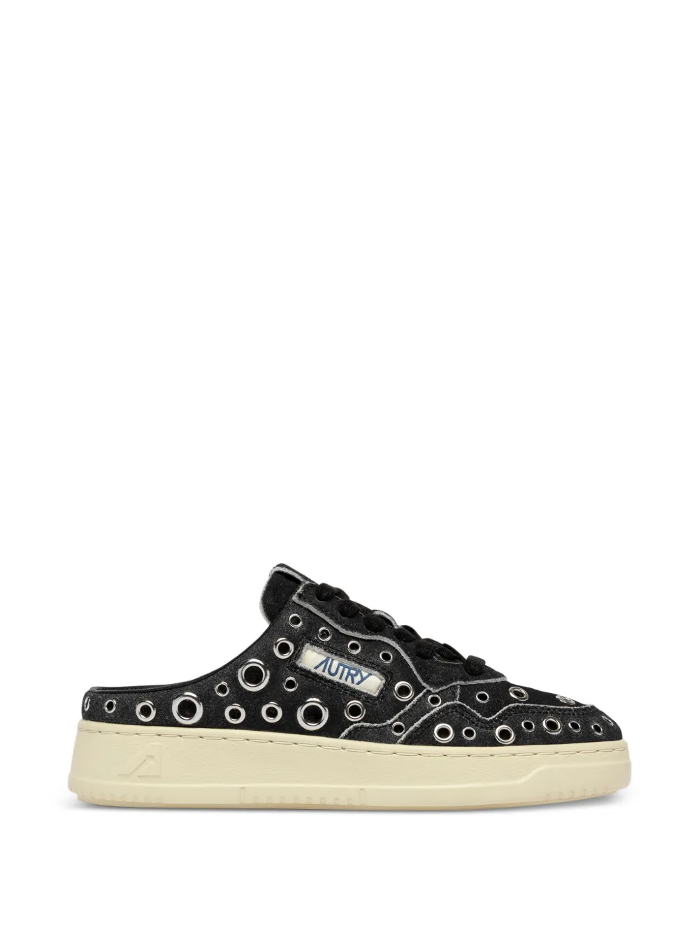 Autry Medalist Mule Sneakers mit Ösendetail - Schwarz