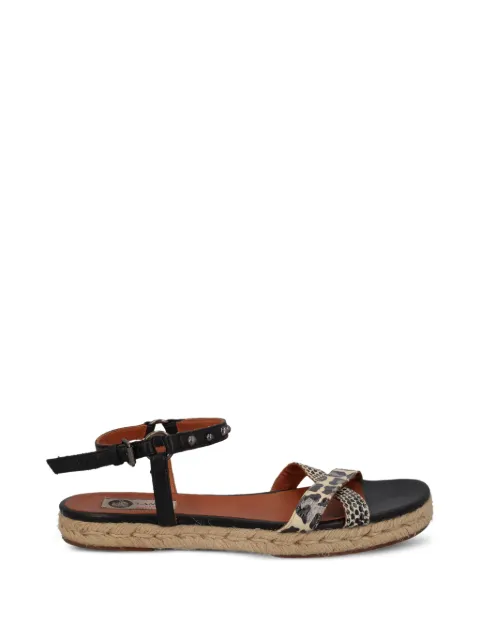 Lanvin Pre-Owned leopard-print snakeskin-effect sandals
