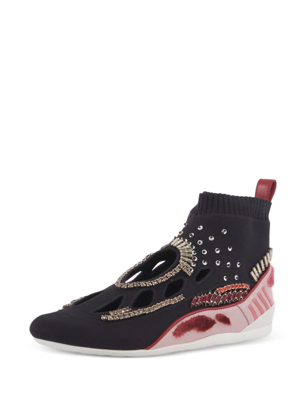 Valentino Garavani Pre-Owned Sneakers a calzino con decorazione - Nero