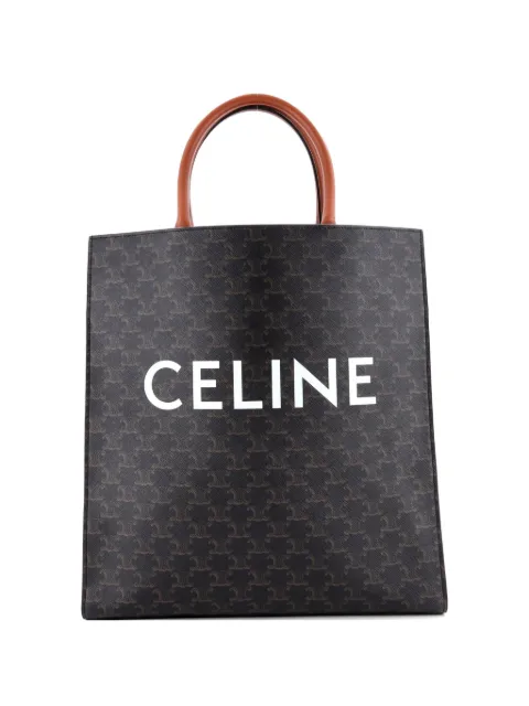 Celine Pre-Owned Vertical Cabas Triomphe Coated Canvas Large tote bag