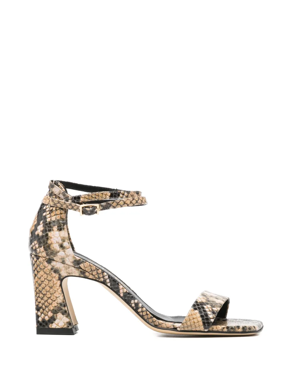 The Seller snakeskin-effect sandals - Toni neutri