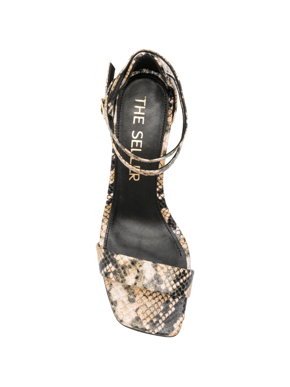 The Seller snakeskin-effect sandals Beige