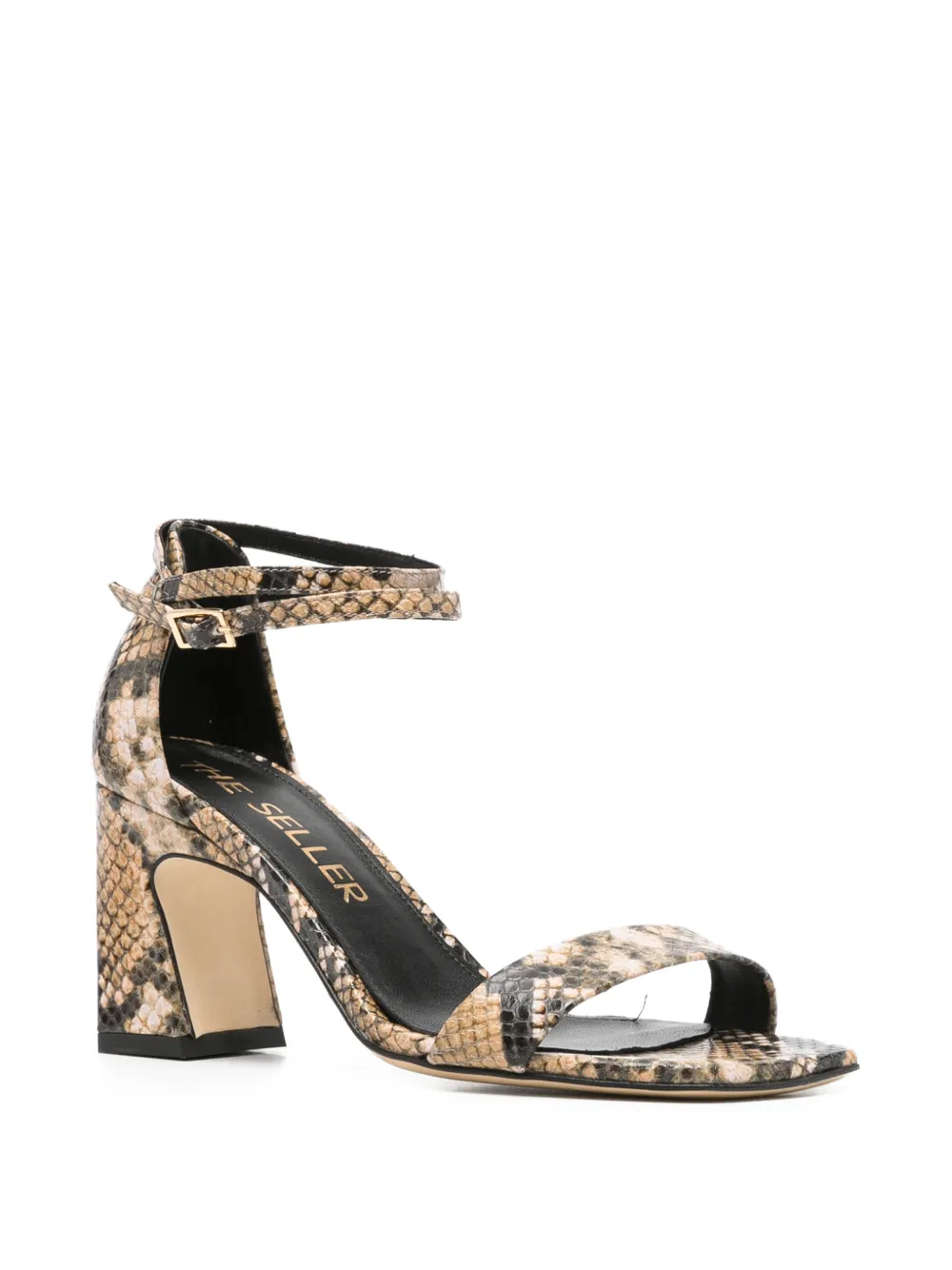 The Seller snakeskin-effect sandals Beige