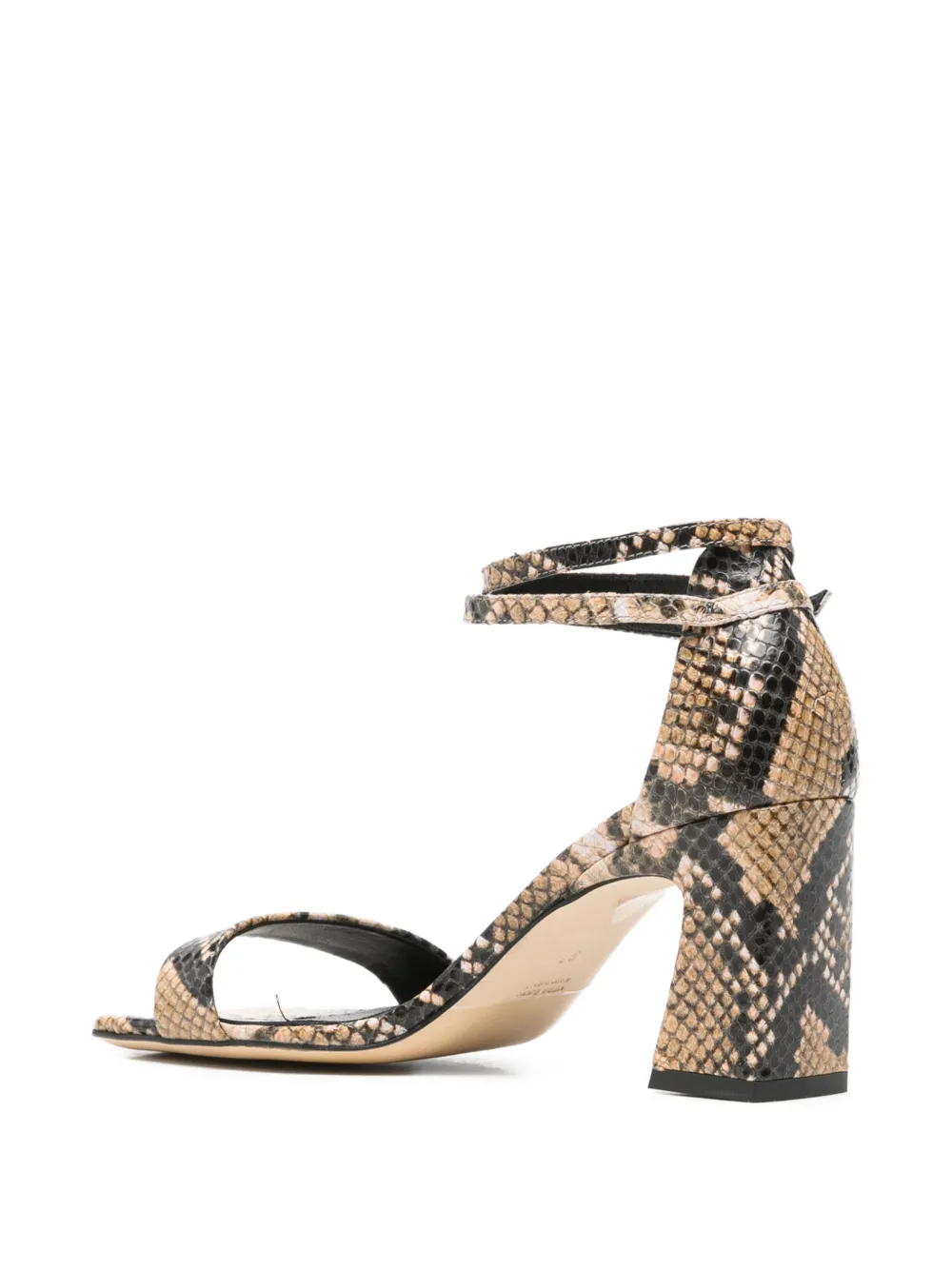 The Seller snakeskin-effect sandals Beige