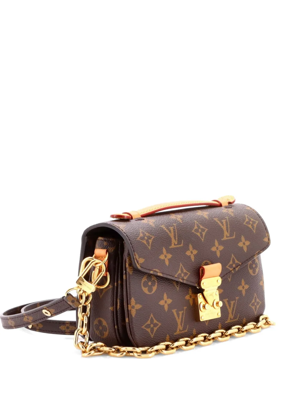 Pre-owned Louis Vuitton Pochette Metis Monogram Canvas East West Crossbody Bag In Brown