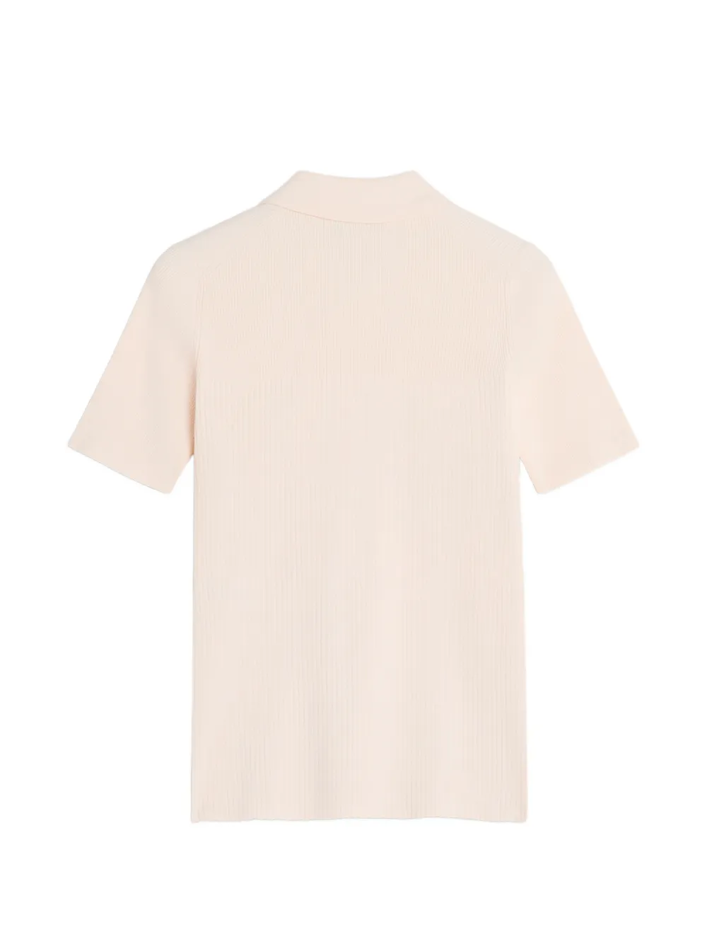 Maison Kitsuné Geribbeld poloshirt Beige