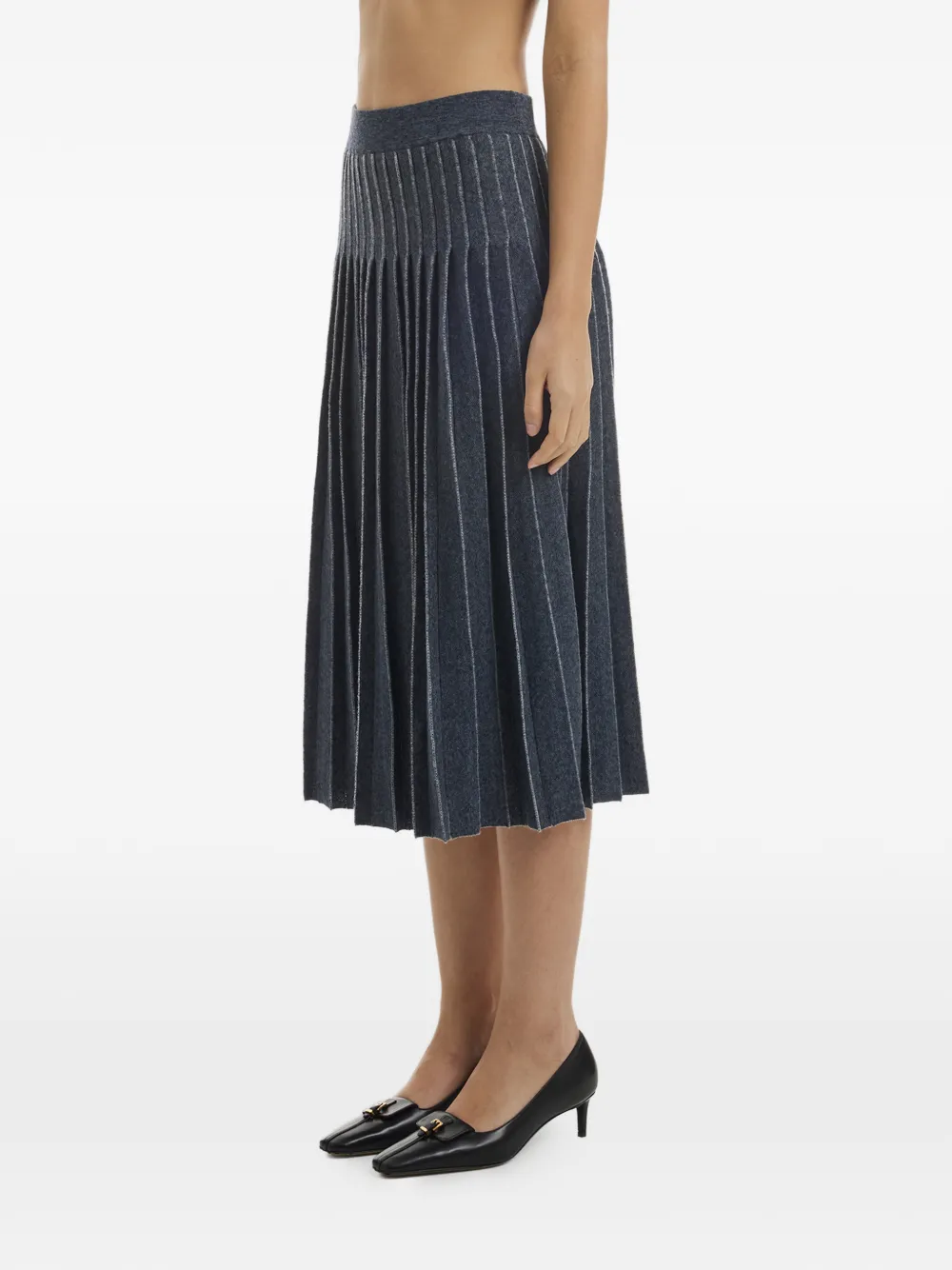  Crush Collection Falda Midi Plisada - Azul 