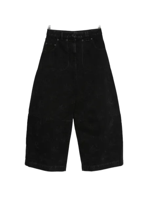 Simone Rocha logo-patch jeans