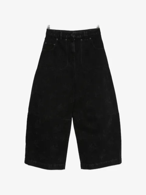 Simone Rocha logo-patch jeans