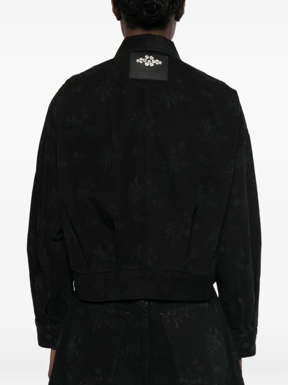 Simone Rocha Denim jack Zwart