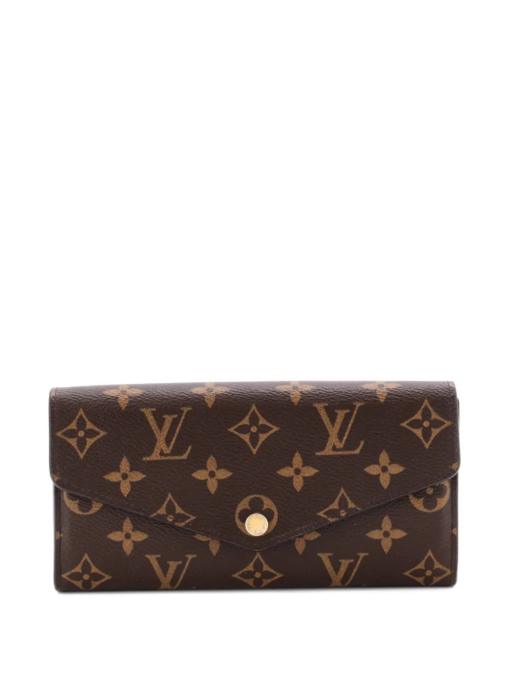Pre-owned Louis Vuitton Sarah Wallet Nm Monogram Canvas Small Wallets In Brown