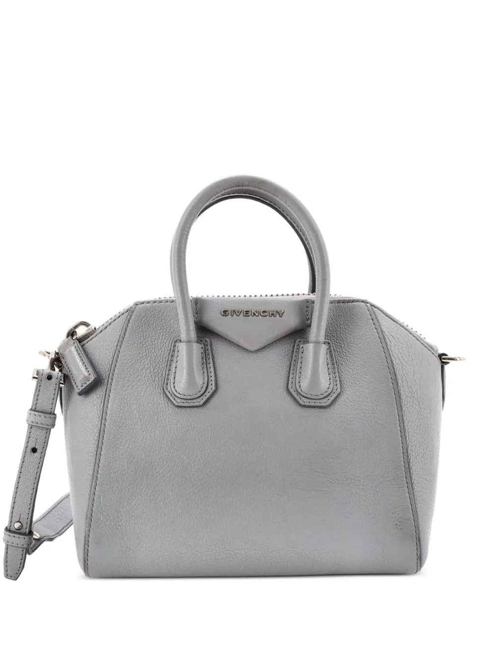 Givenchy Pre-Owned Antigona Bag Leather Mini crossbody bag - Grigio