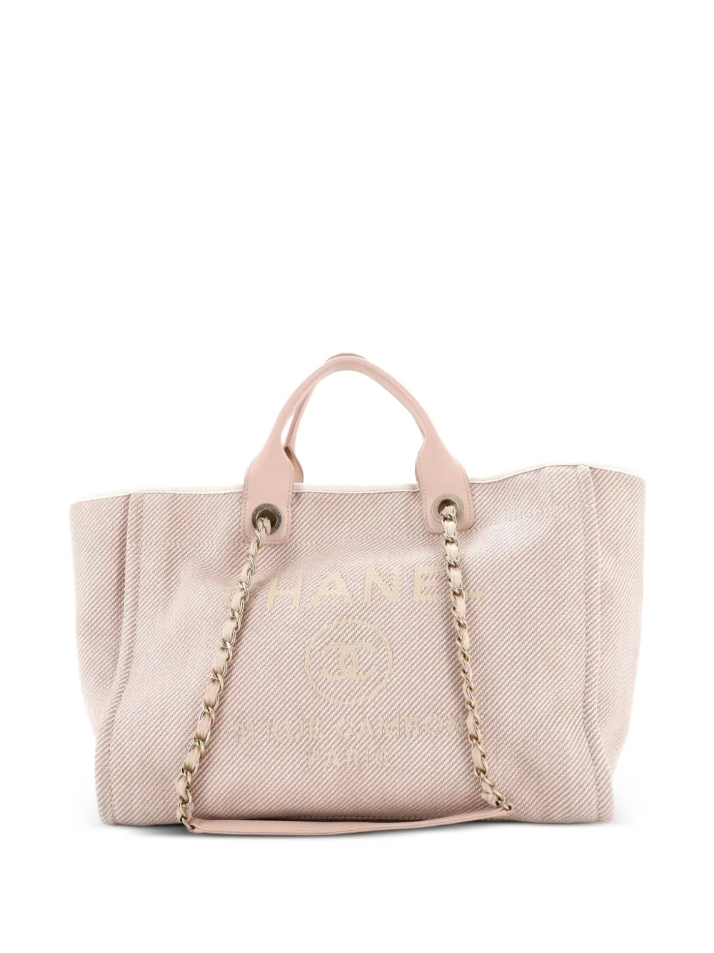 CHANEL Pre-Owned Borsa tote Deauville media - Rosa