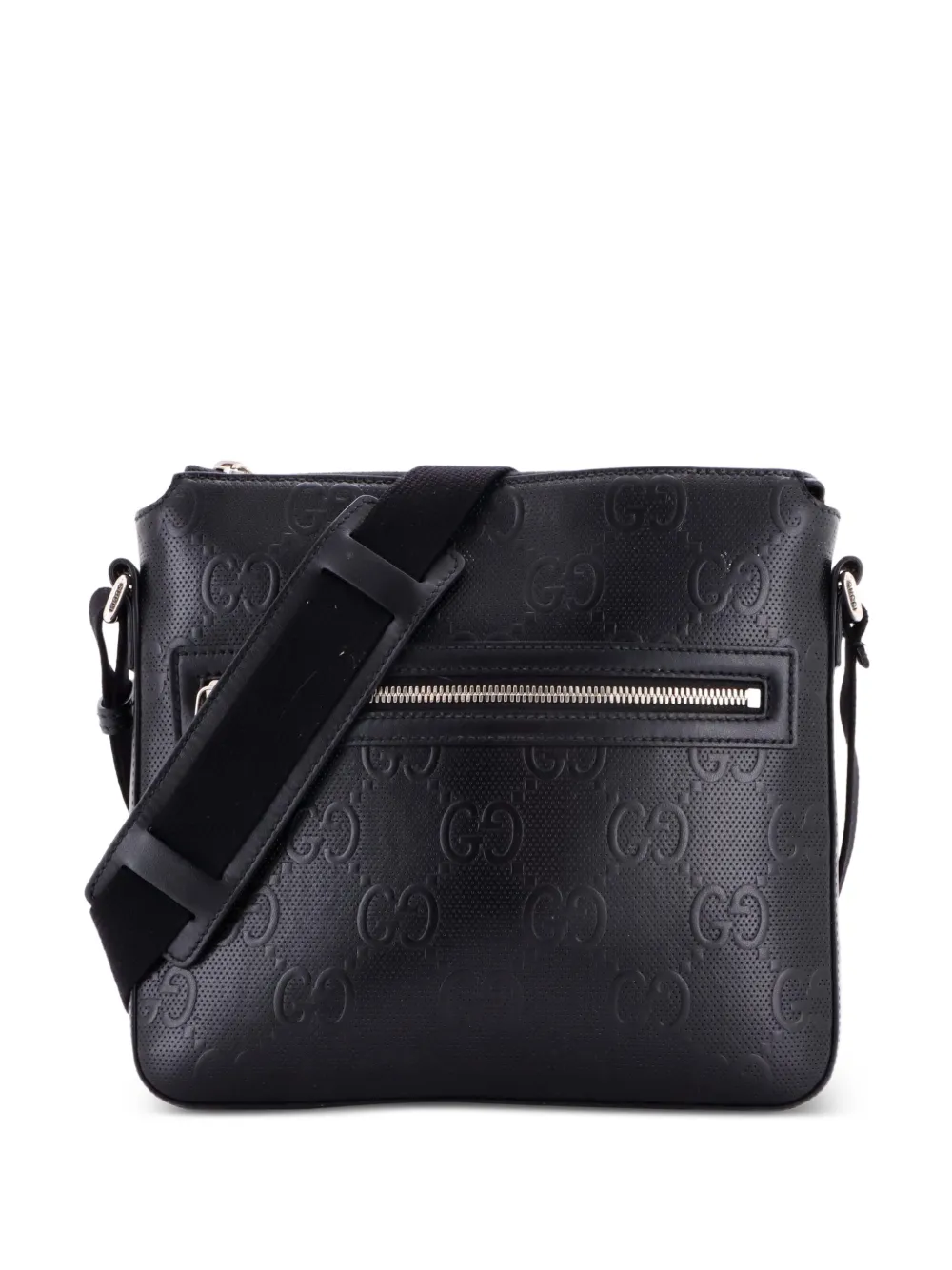 Gucci Pre-Owned Borsa a tracolla GG traforata - Nero