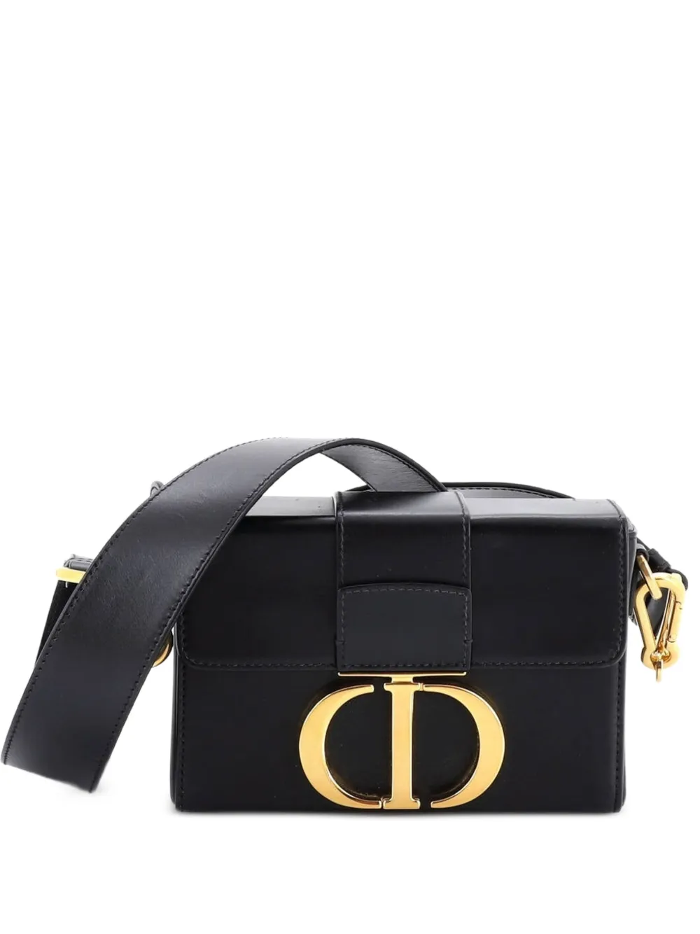 Christian Dior Pre-Owned 30 Montaigne Box Bag Leather crossbody bag - Black
