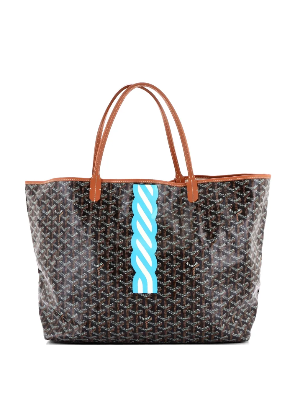 Goyard Pre-Owned Saint Louis Printed Coated Canvas GM tote bag - Marrone
