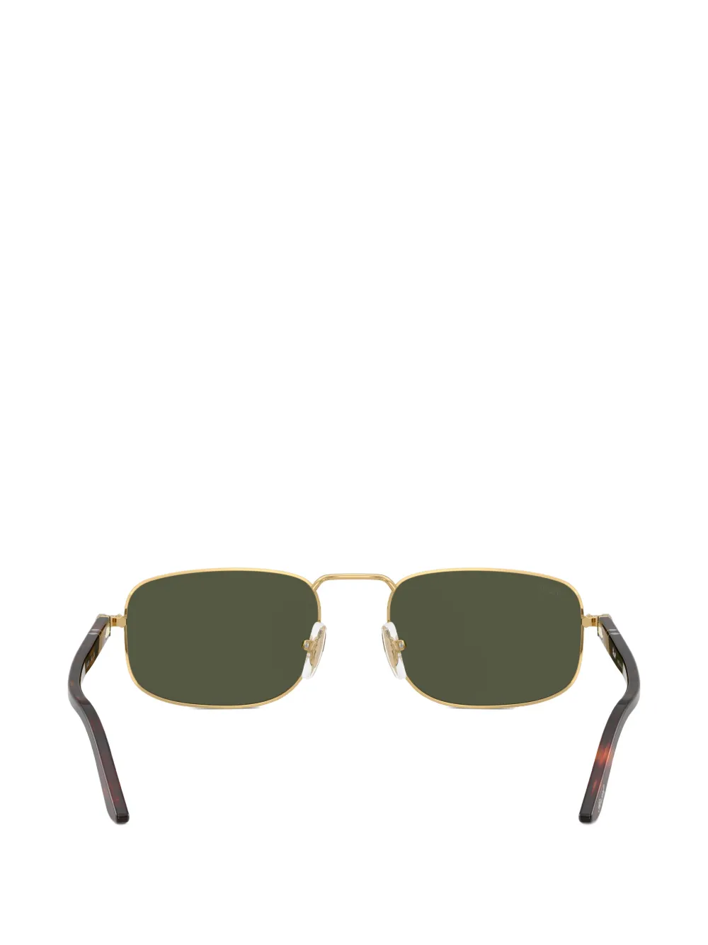 Persol Zonnebril met rechthoekig montuur Goud