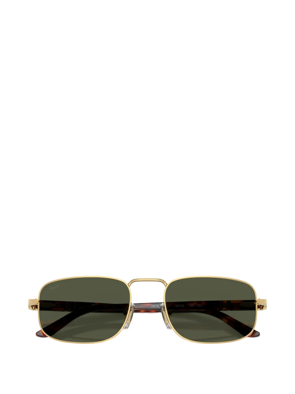 Persol Zonnebril met rechthoekig montuur Goud