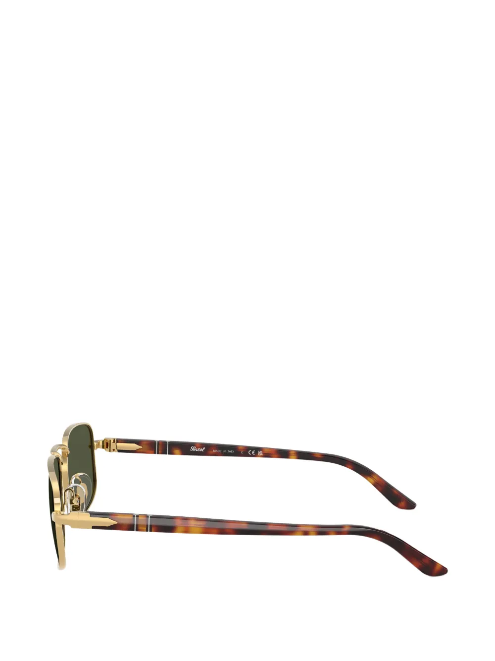Persol Zonnebril met rechthoekig montuur Goud