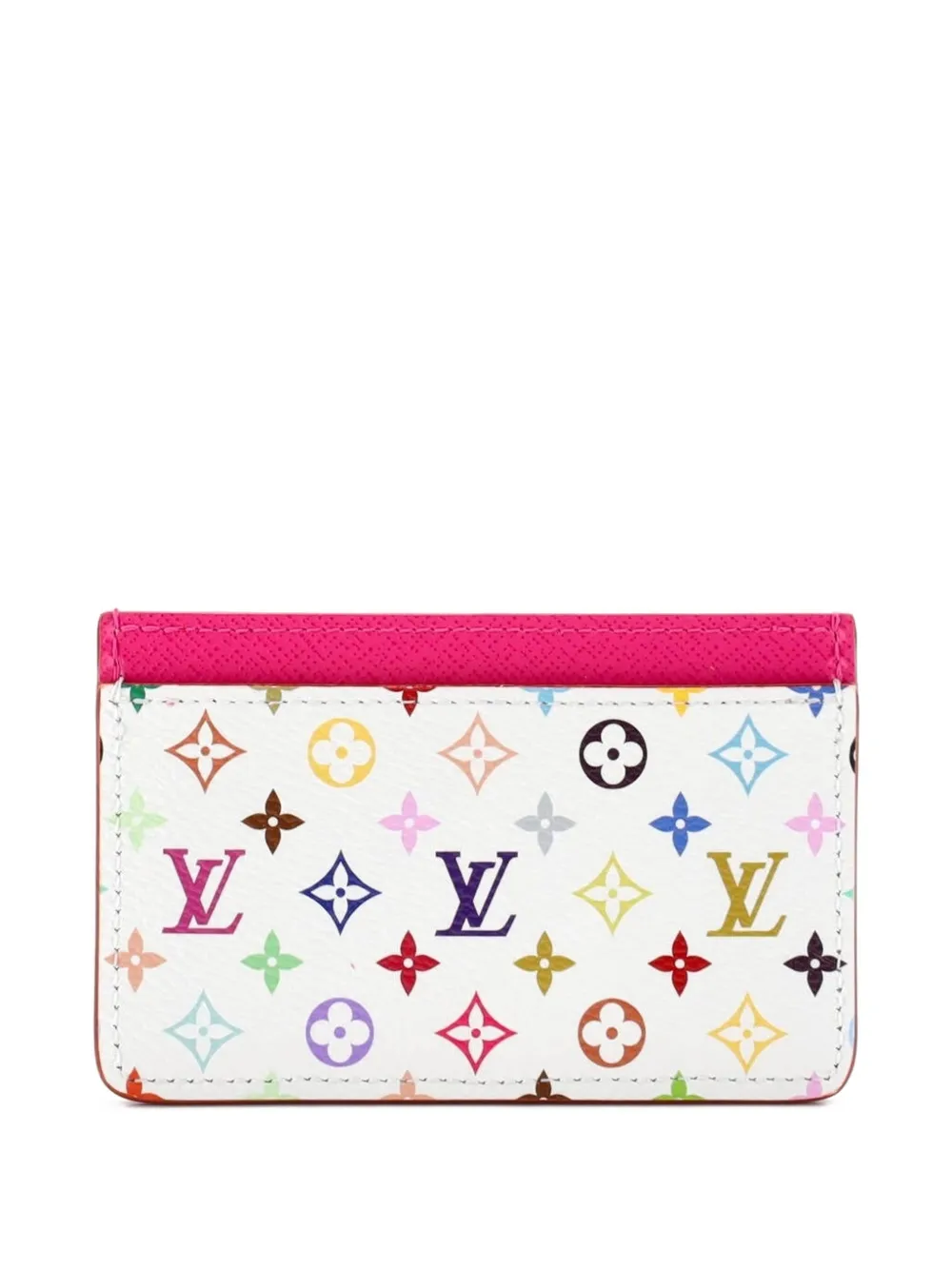 Louis Vuitton Pre-owned X Takashi Murakami Monogram Multicolor with Leather Card Holder in Multicolour, view 2