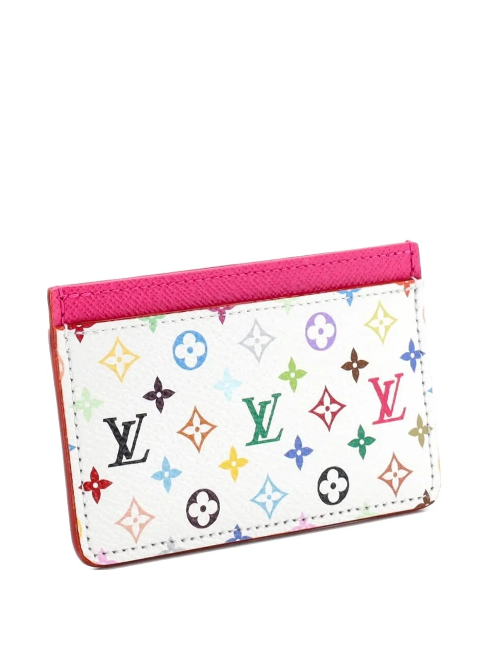 Louis Vuitton Pre-owned X Takashi Murakami Monogram Multicolor with Leather Card Holder in Multicolour, view 3