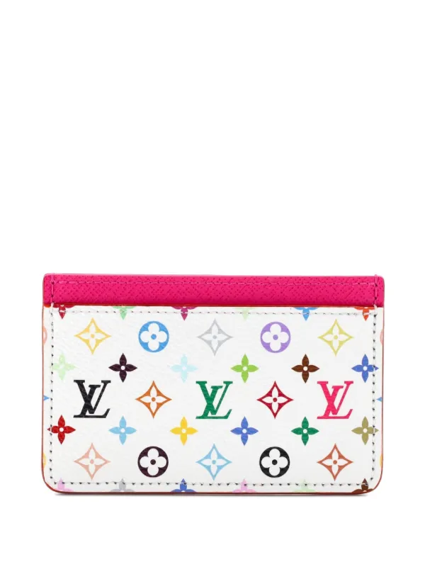 Louis Vuitton Pre-owned X Takashi Murakami Monogram Multicolor with Leather Card Holder in Multicolour